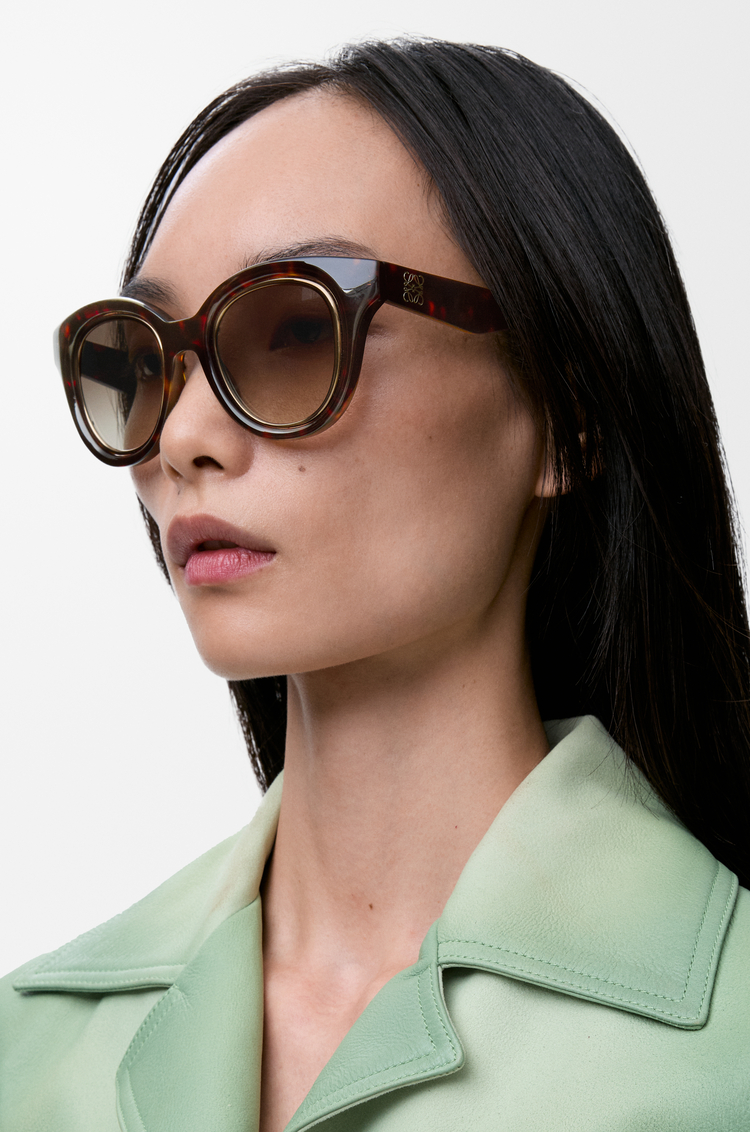LOEWE Mini Anagram Butterfly sunglasses Havana