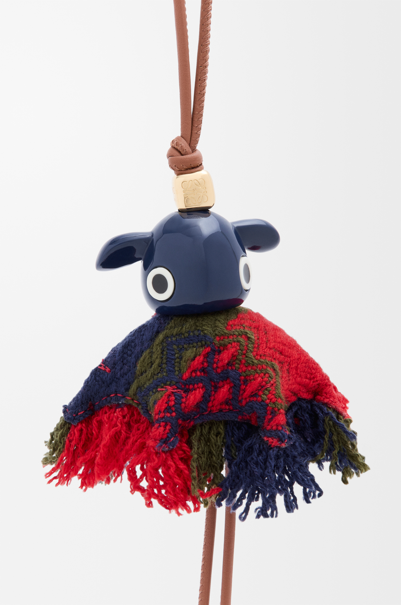 LOEWE Highland Puzz charm Tan/Blue