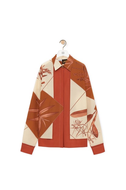 LOEWE Shirt in cotton and silk Blush/Multicolor