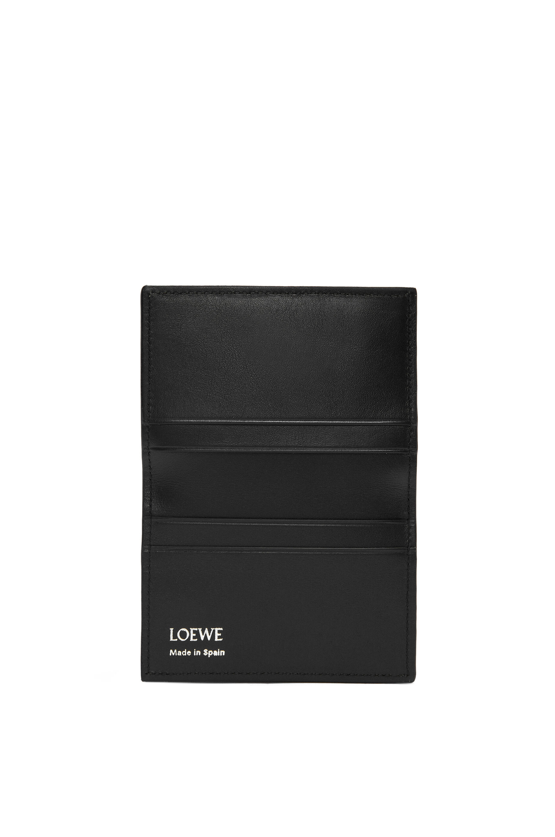 スリム バイフォールド カードホルダー（シャイニーナパカーフ） ディープネイビー/ブラック - LOEWE