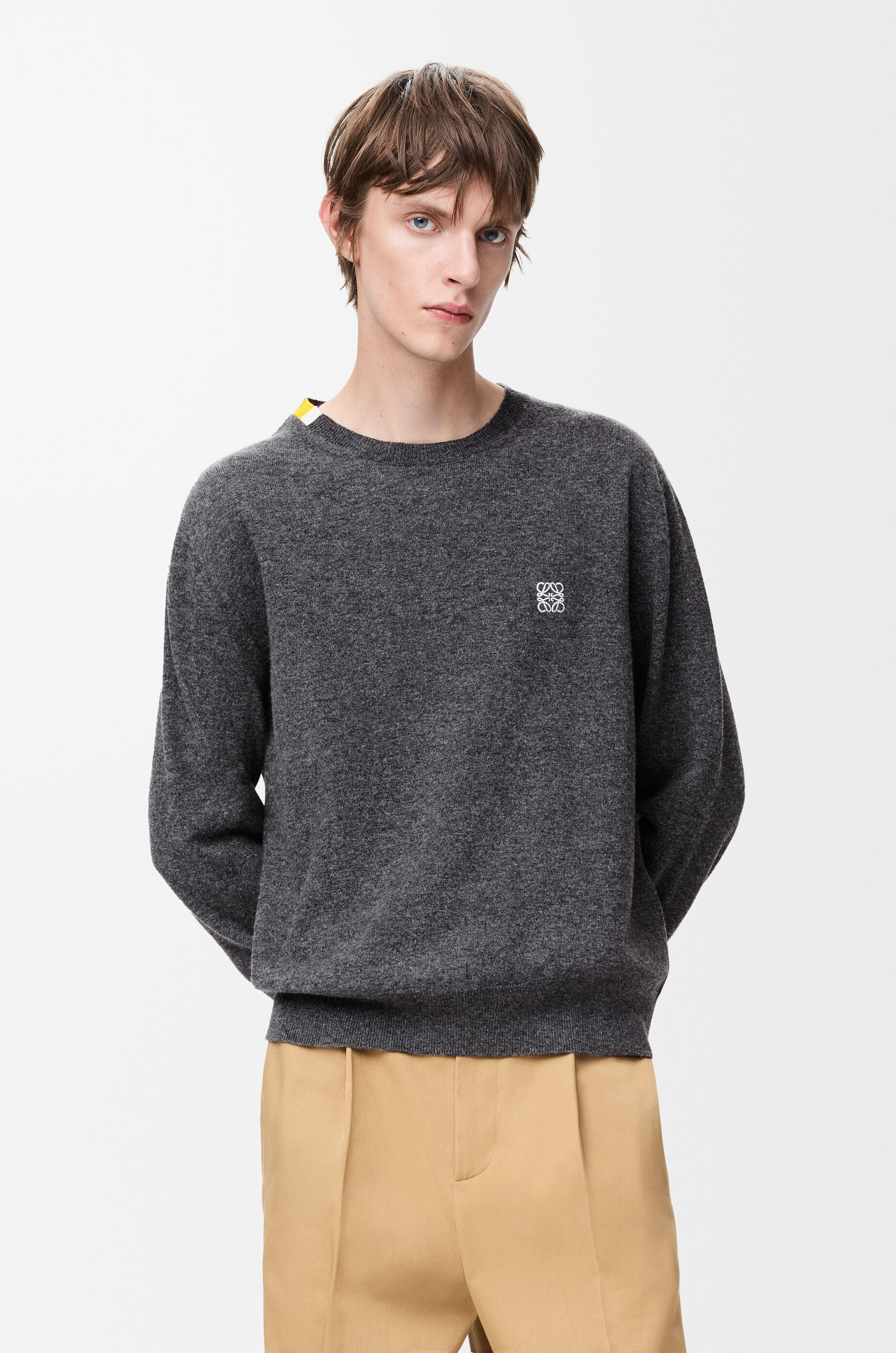 Sweater in wool Grey - LOEWE