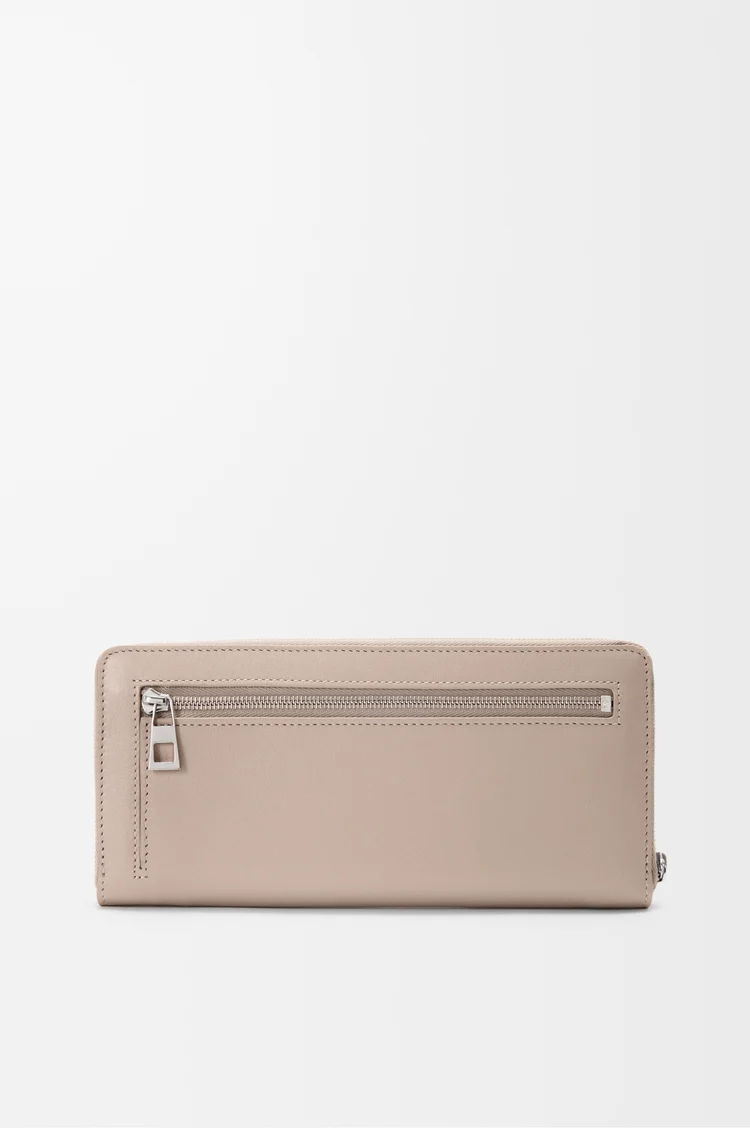 LOEWE Cartera con cremallera Knot en piel napa de ternera Arcilla/Ciruela