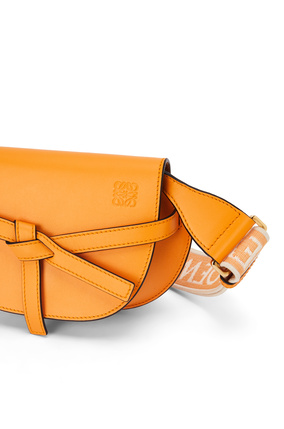 LOEWE Mini Gate Dual bag in soft calfskin and jacquard Mandarin plp_rd