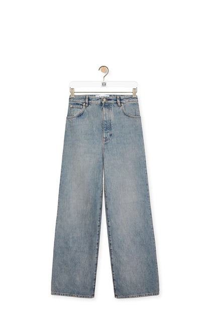 LOEWE Wide leg jeans in denim Washed Denim