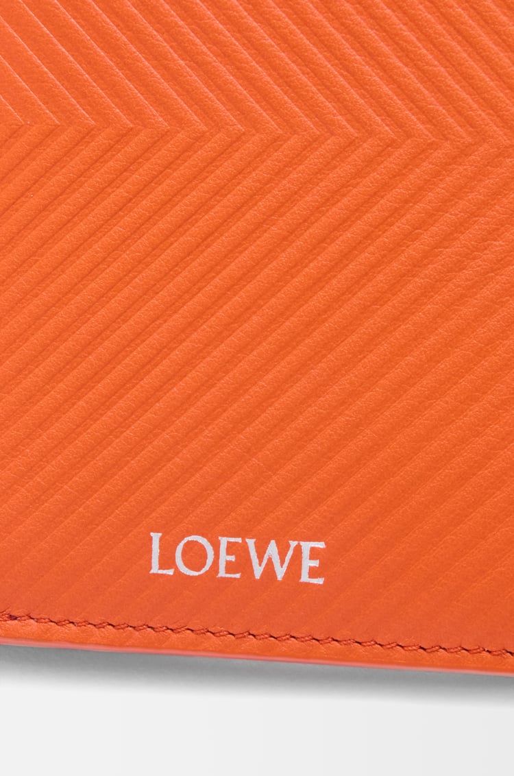 LOEWE Cartera compacta fina en piel de ternera Naranja