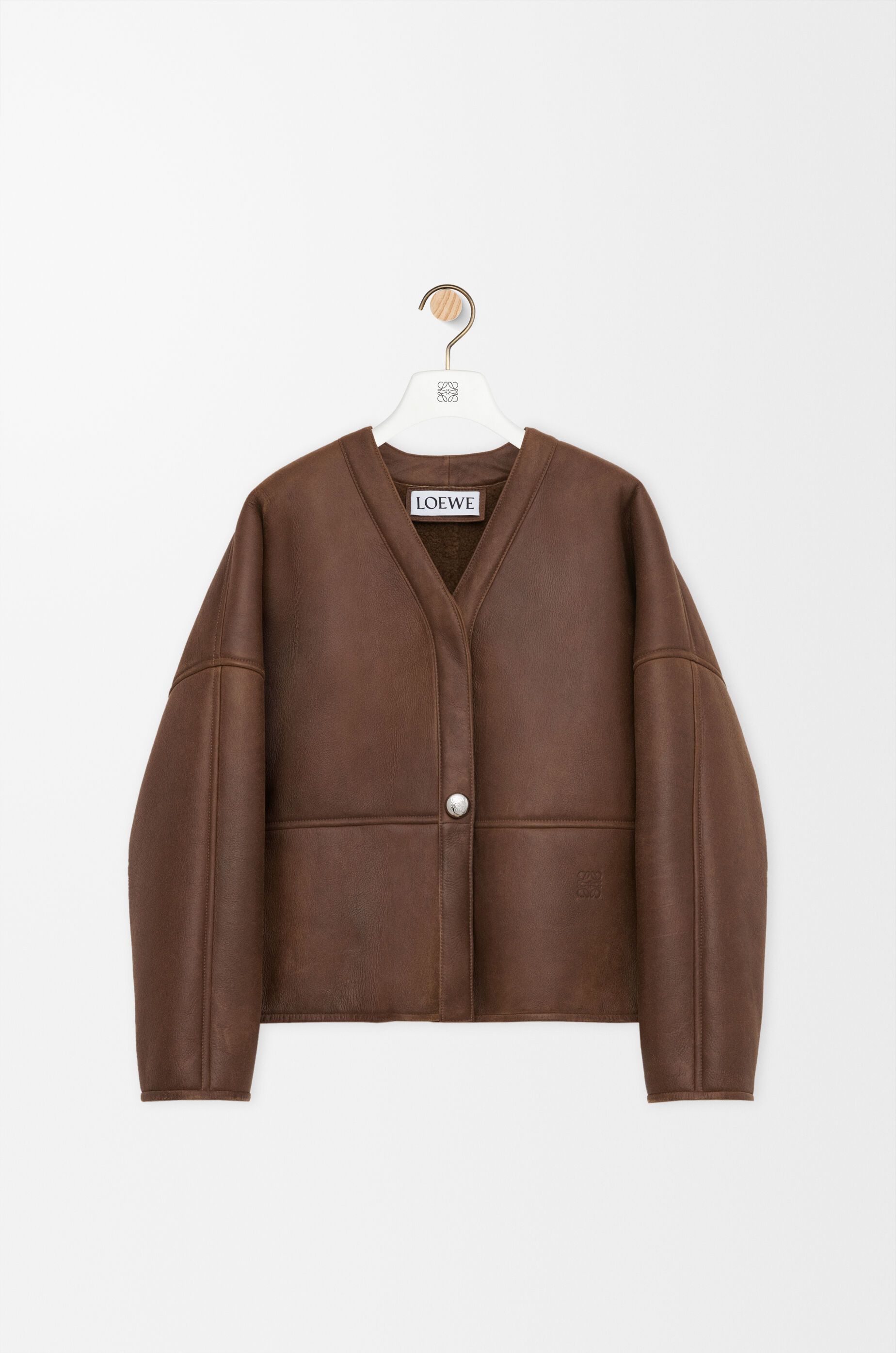 ペブル カーディガン（シアリング） グレー - LOEWE