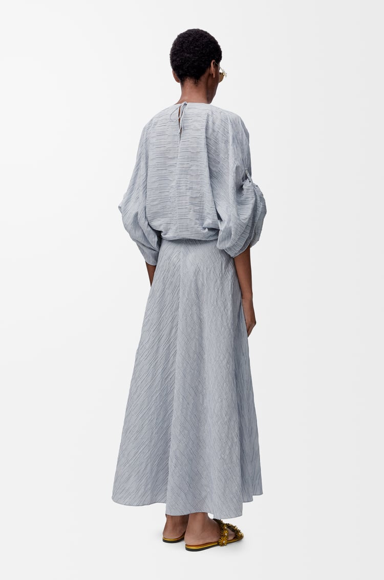 LOEWE Kaftan in cotton blend Blue/White