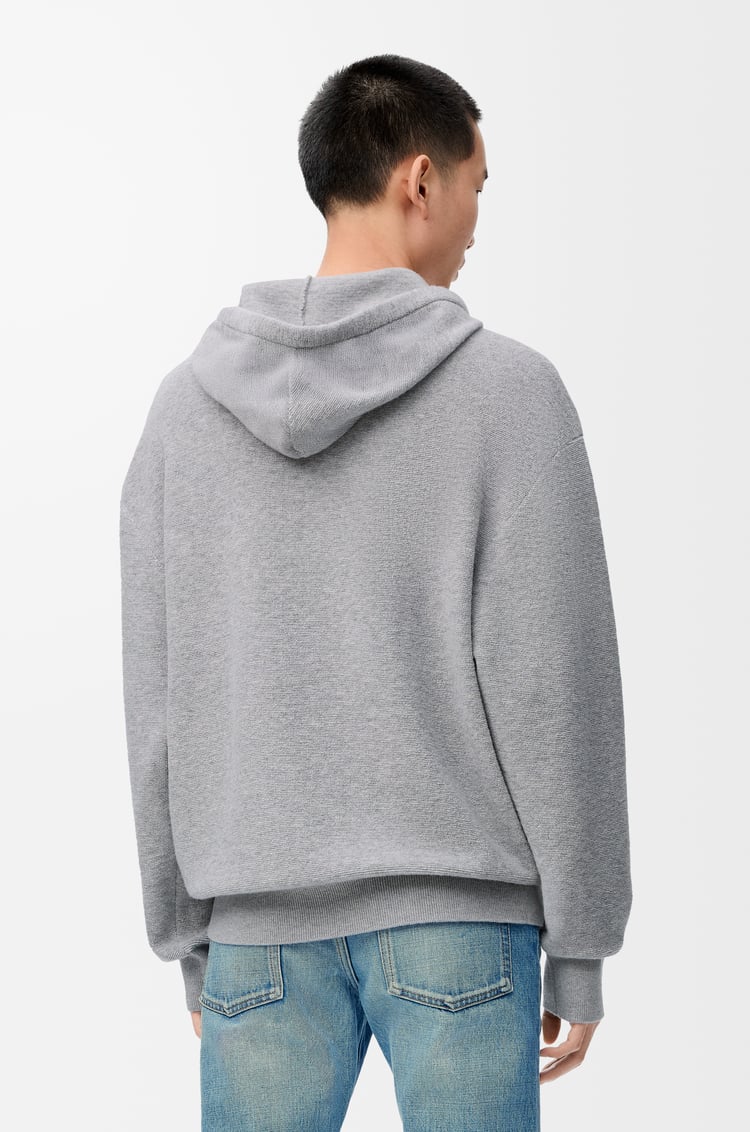 LOEWE Felpa con cappuccio in lana Grigio Chiaro Melange