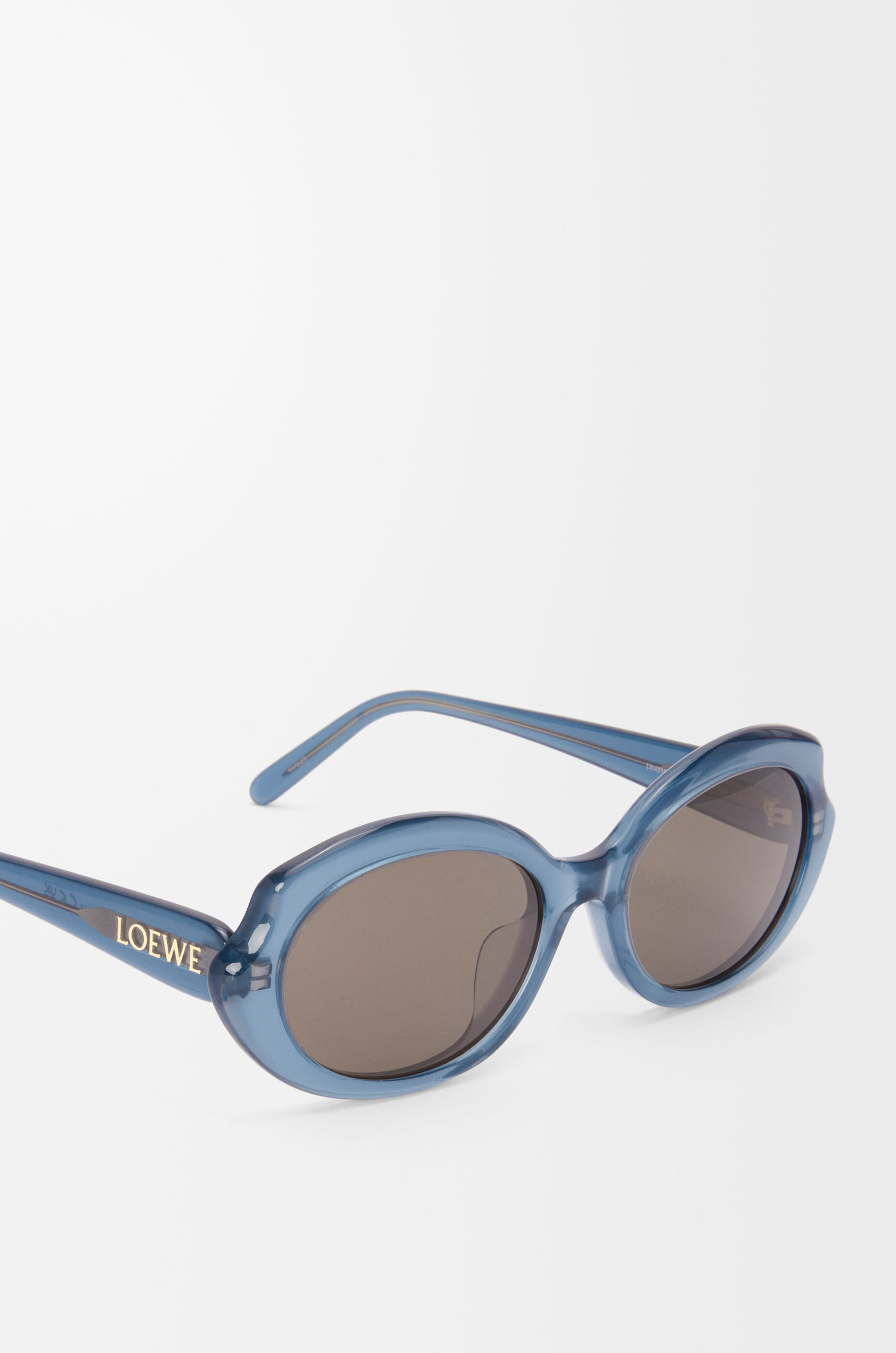 ミニ オーバル スリム サングラス ブルー - LOEWE