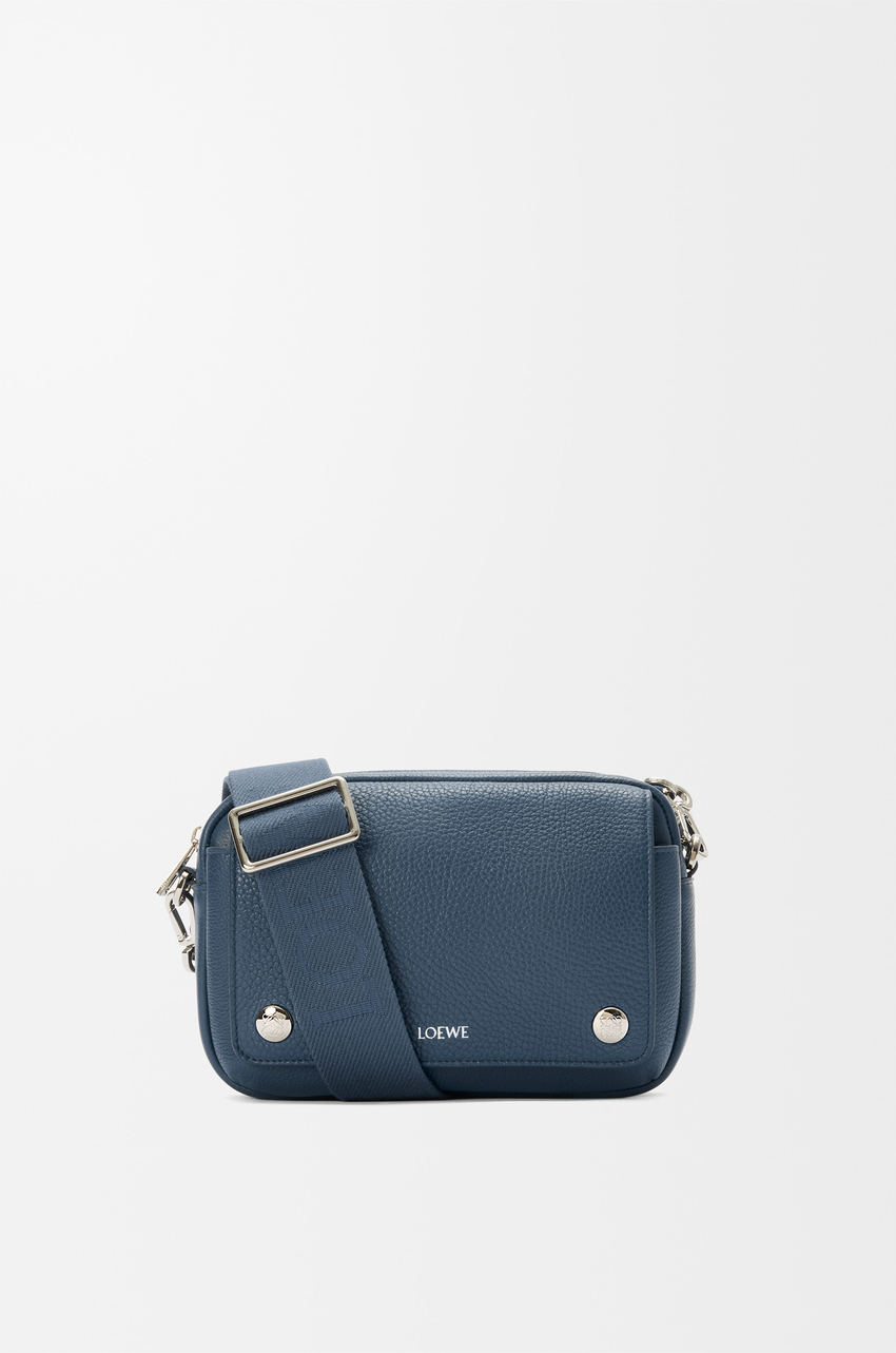 Small Pebble messenger bag in supple grained calfskin
