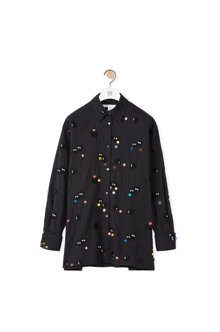 LOEWE Camisa Susuwatari en algodón Negro/Multicolor pdp_rd