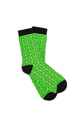LOEWE Anagram all-over socks Black/Green plp_rd