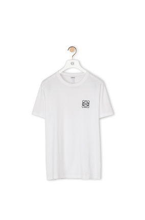 LOEWE Anagram embroidered t-shirt in cotton White plp_rd