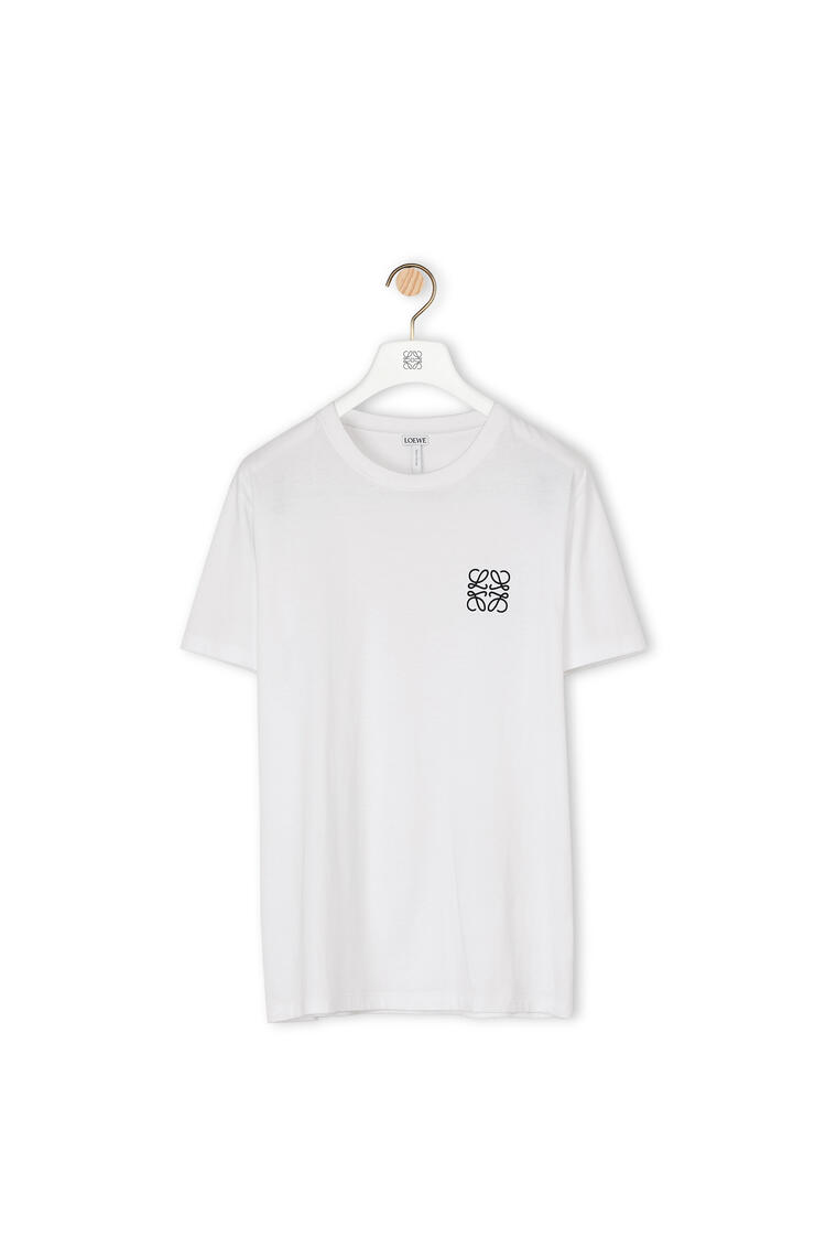 LOEWE Camiseta Anagrama en algodón Blanco