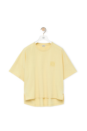 LOEWE Camiseta oversize en algodón Limón Claro