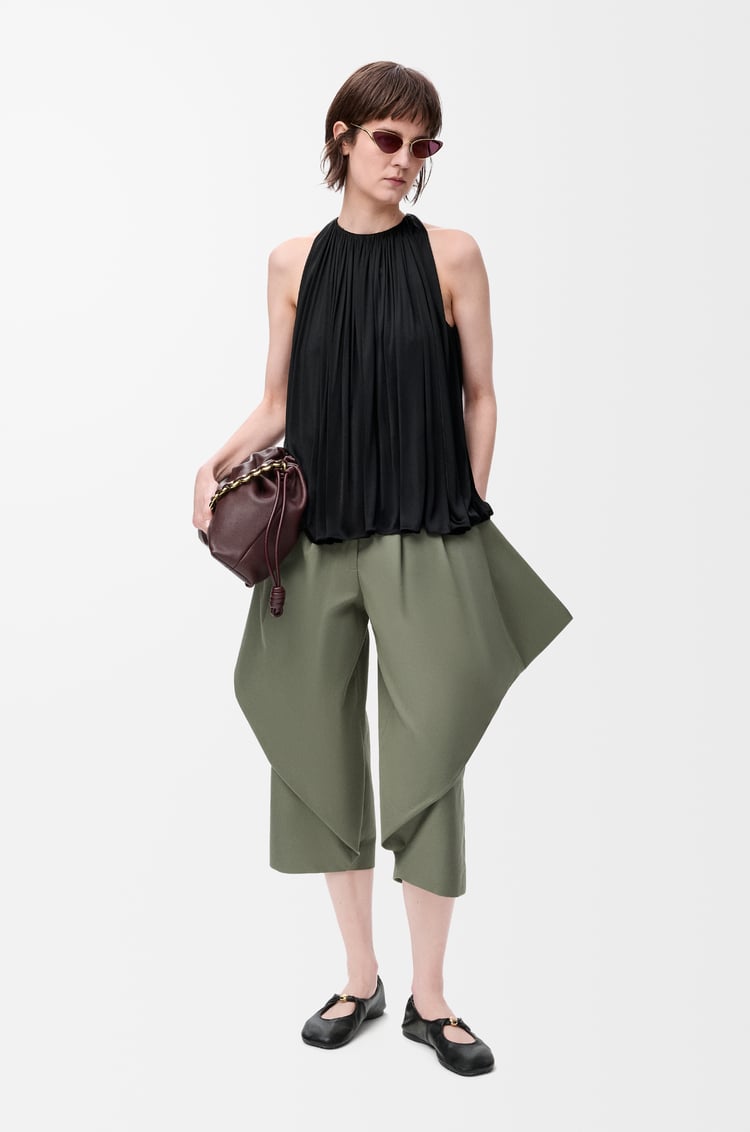 LOEWE Halter top in viscose Black