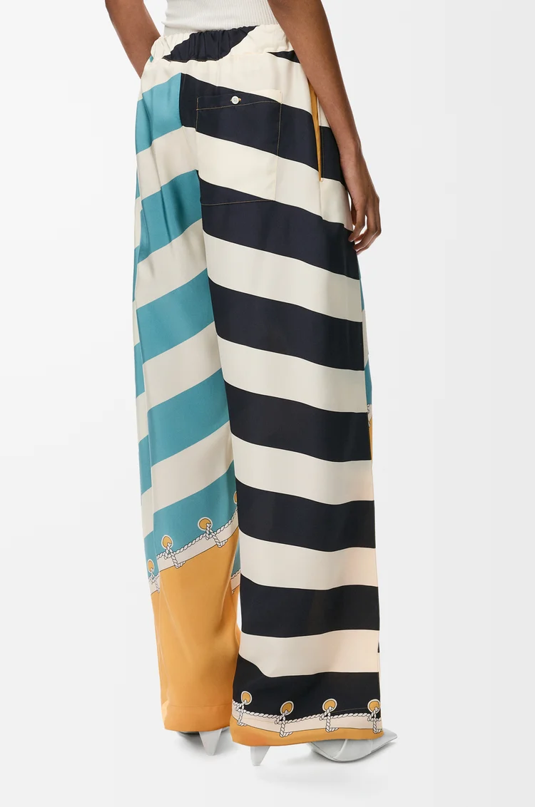 LOEWE 트라우저 - 실크 오렌지/멀티컬러