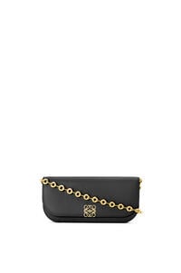LOEWE ゴヤ チェーン クラッチ ロング (シルクカーフ) ブラック