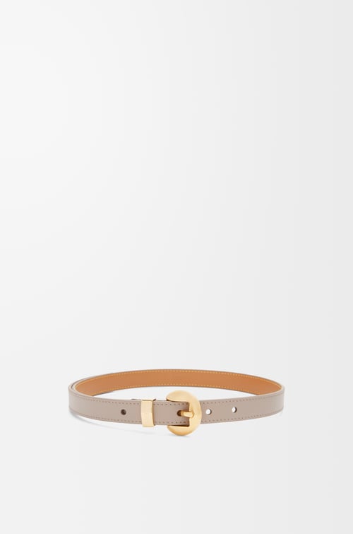 LOEWE Pebble belt in smooth calfskin Sand/Gold