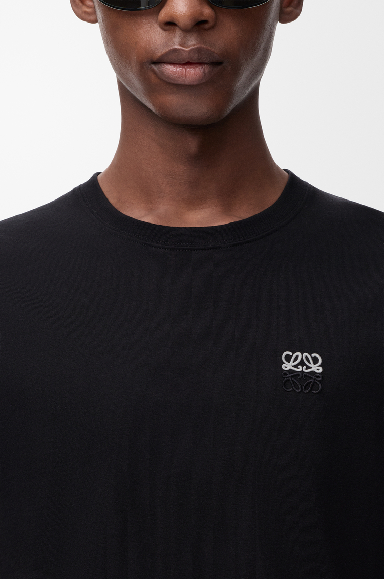 LOEWE Camiseta de corte regular en algodón Negro