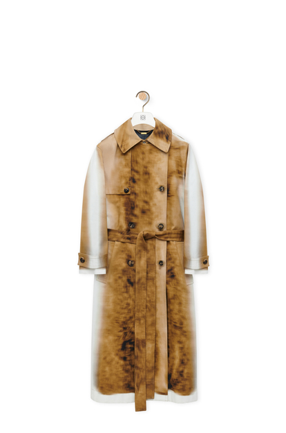 LOEWE Trench coat in cotton Beige/Multicolor