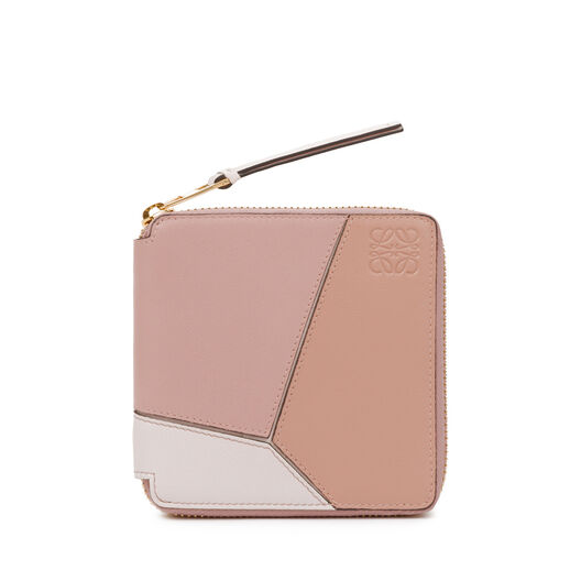 LOEWE Puzzle Square Zip Wallet Blush Multitone LOEWE Puzzle Square Zip Wallet Blush Multitone all