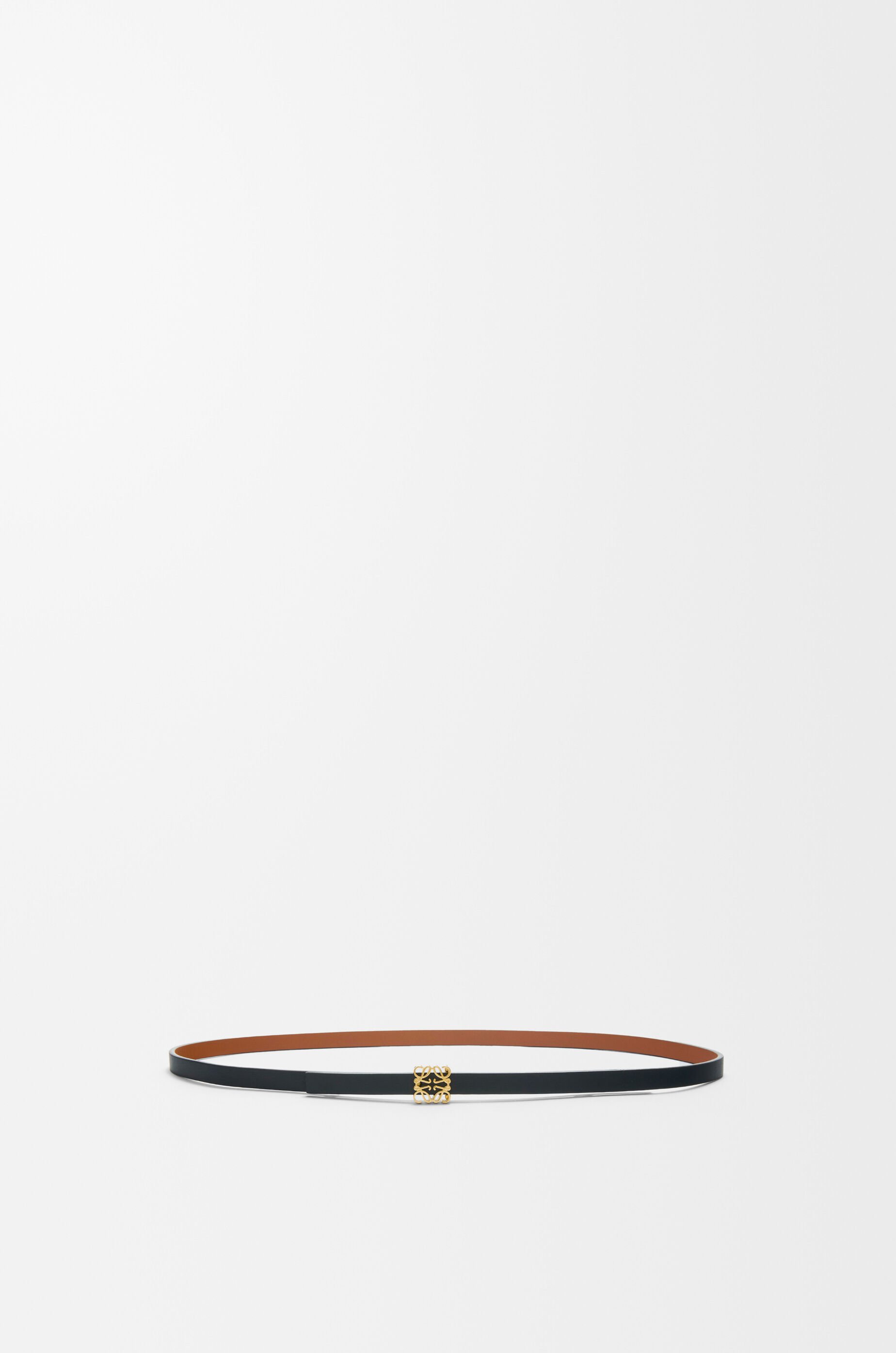 リバーシブル アナグラムキューブ ベルト（スムースカーフ） ブラウン