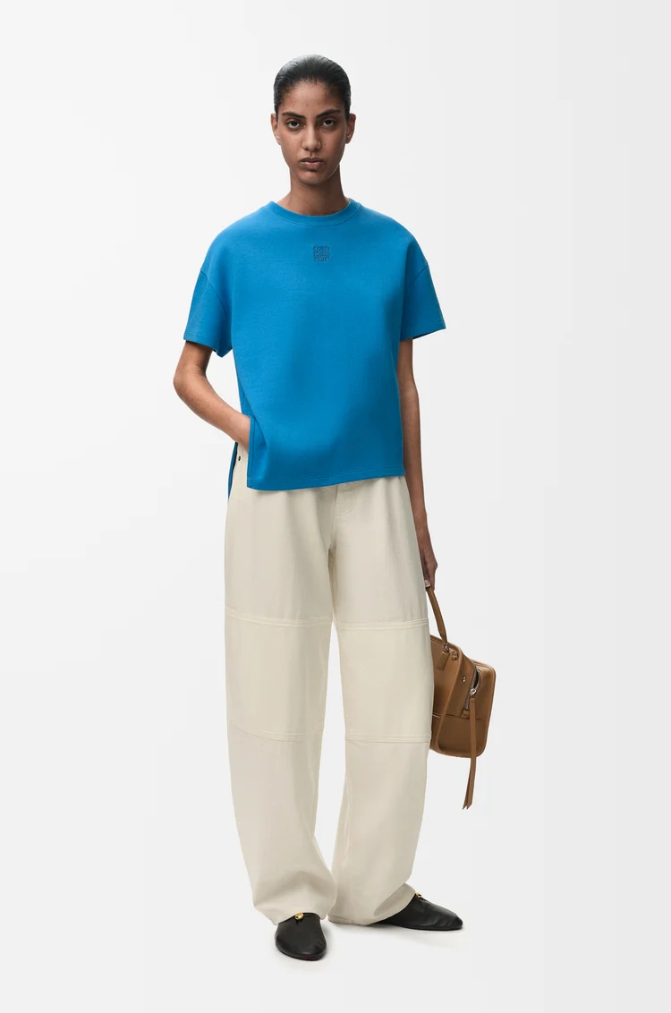 LOEWE アシンメトリー Tシャツ（コットンブレンド） ブルー