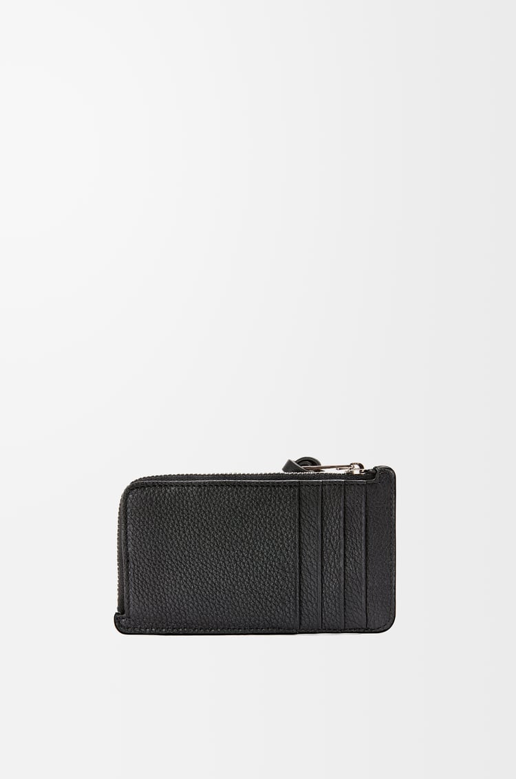 LOEWE Coin cardholder in soft grained calfskin Black