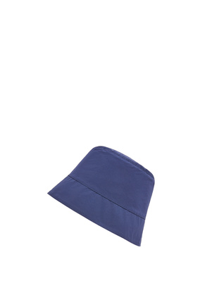LOEWE Sombrero de pescador reversible en jacquard y nailon Rosa Neon/Azul Marino Profundo