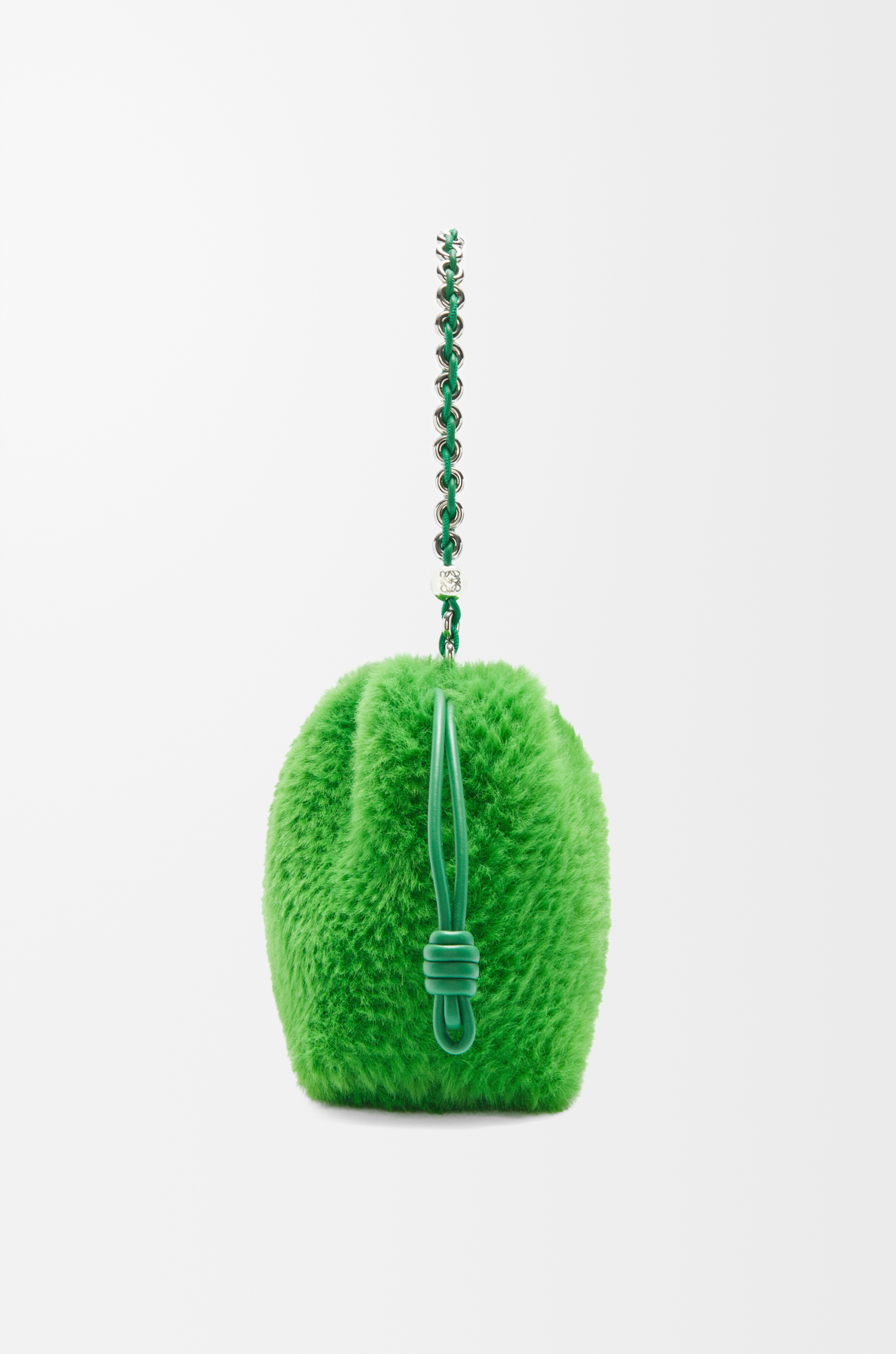 LOEWE 中号针织 Flamenco Purse 手拿包 热带绿