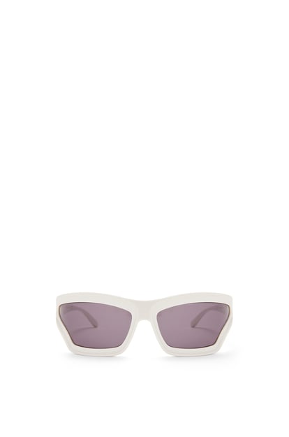 LOEWE Arch Mask sunglasses in nylon Solid White plp_rd