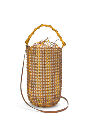 LOEWE Bucket Mesh bag in calfskin Tan/Yellow plp_rd
