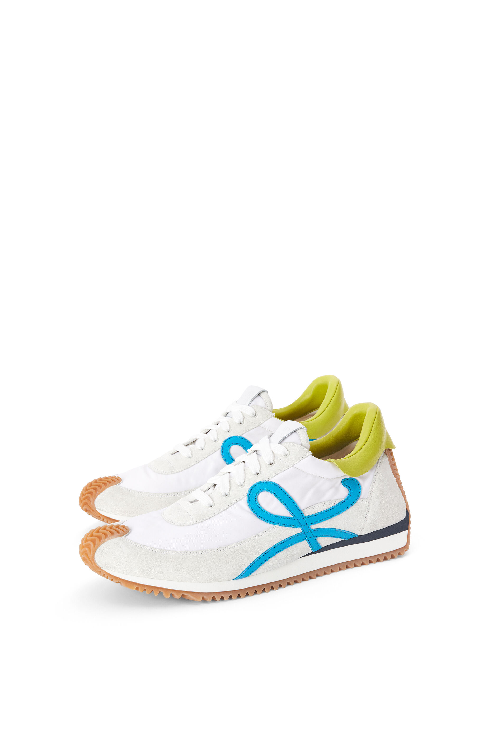 Flow Runner in nylon and suede
