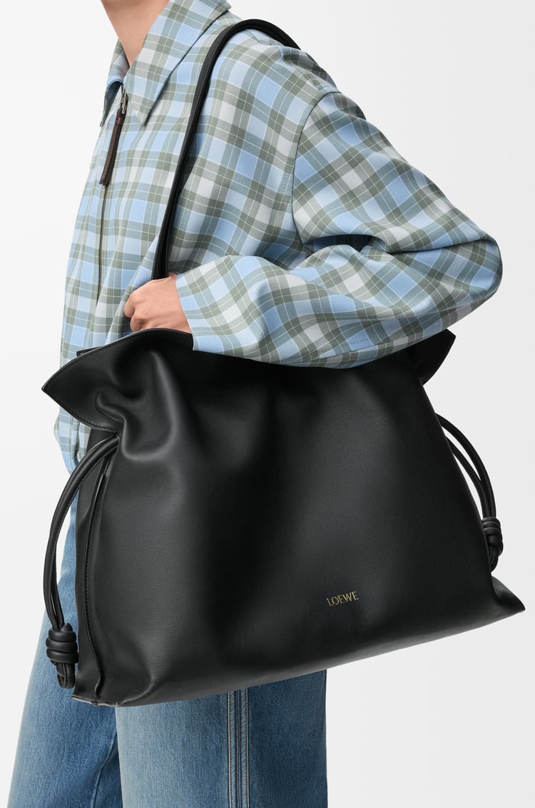 LOEWE XL Flamenco clutch in nappa calfskin Black