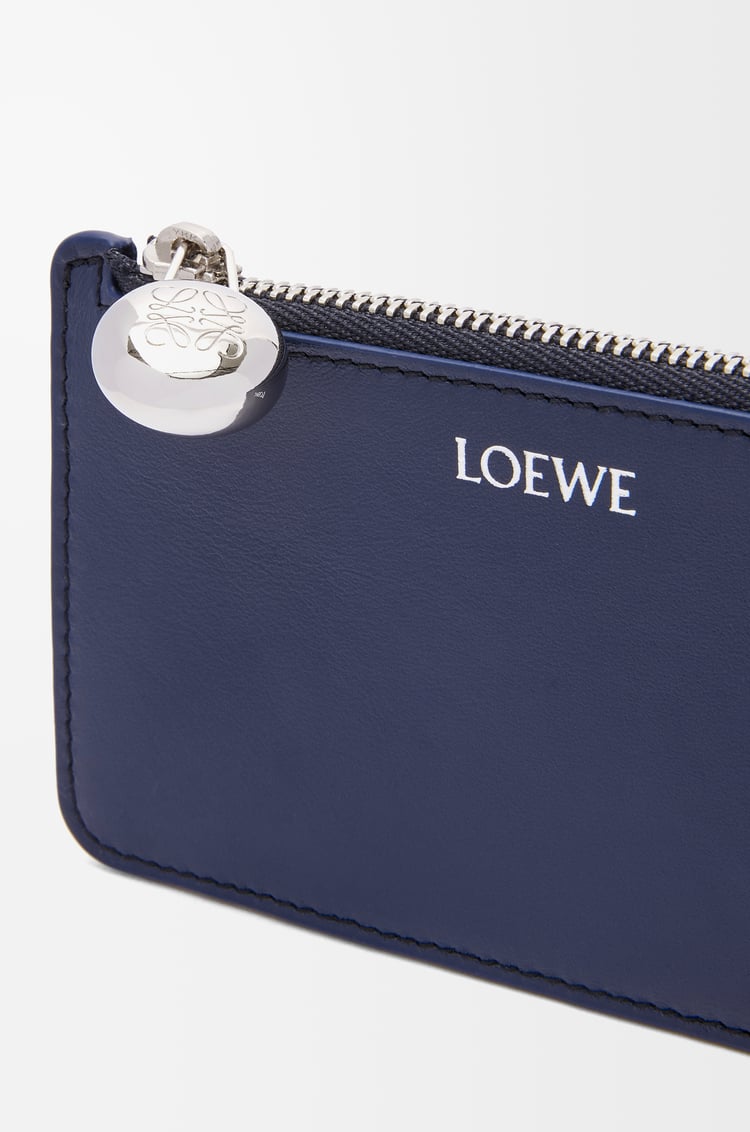LOEWE Pebble coin cardholder in shiny nappa calfskin Abyss Blue
