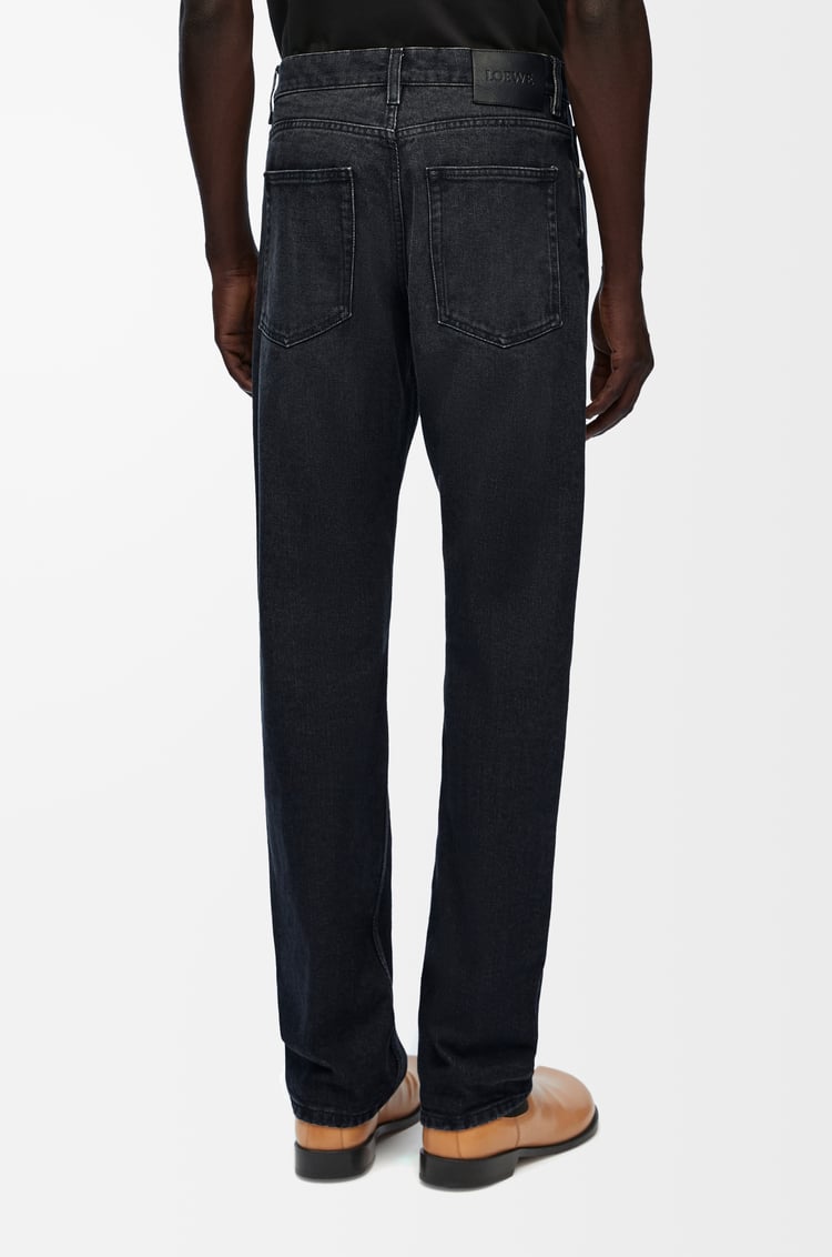LOEWE Straight leg jeans in denim Washed Black