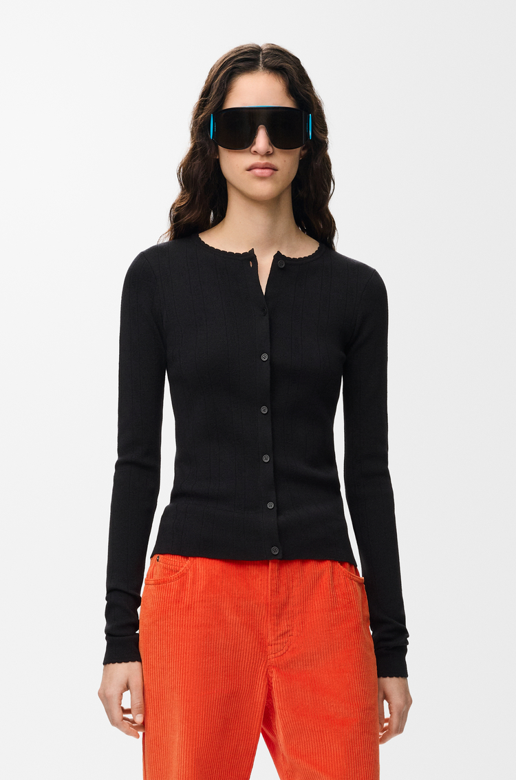 LOEWE Cárdigan en lana Negro