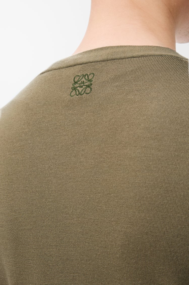 LOEWE Cardigan en laine Vert/Vert Kaki