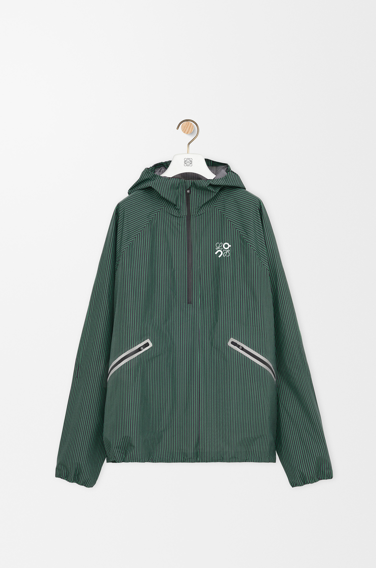 LOEWE Storm anorak in technical shell Green/Black