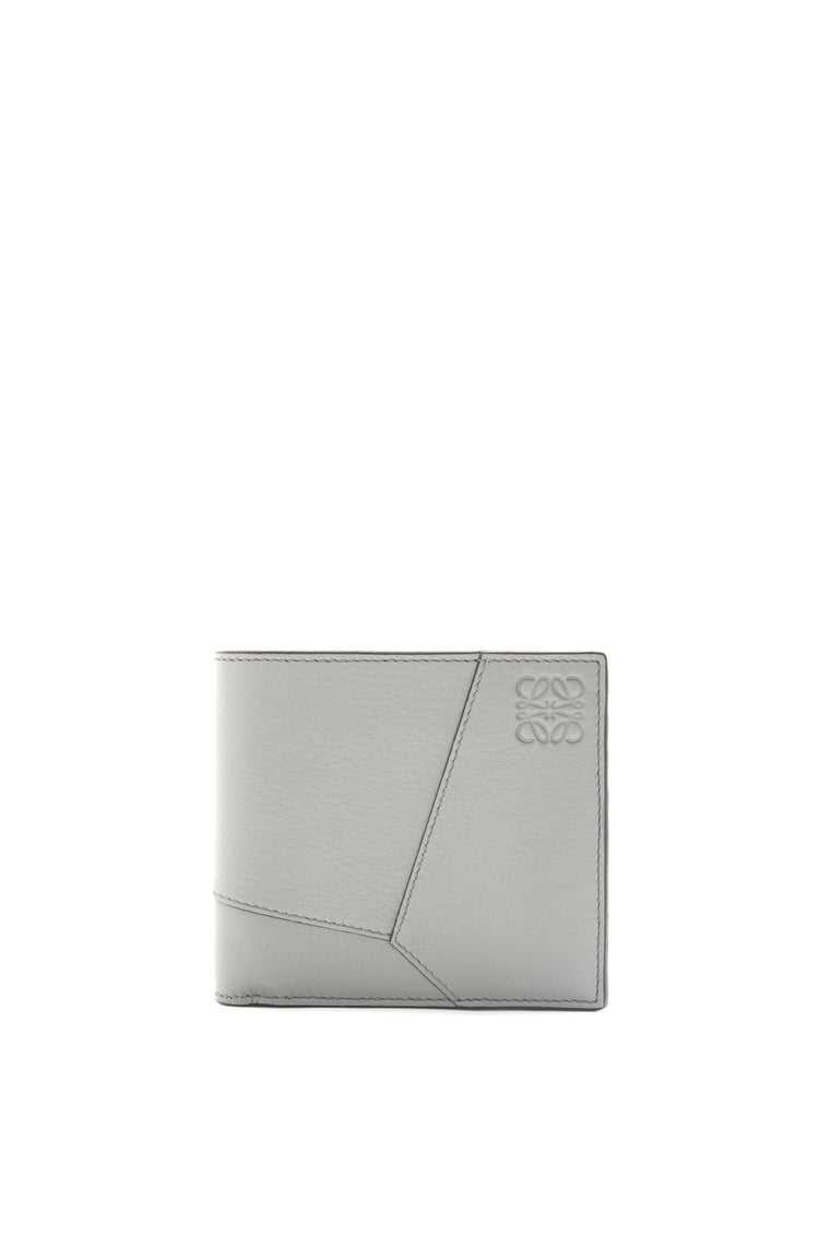 LOEWE Puzzle bifold wallet in classic calfskin Asphalt Grey