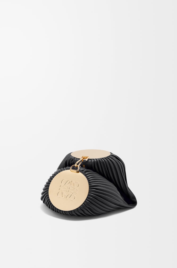 LOEWE Bracelet Pouch in pleated nappa Black