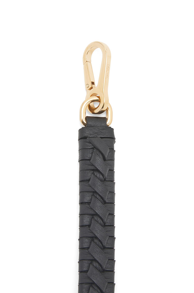 LOEWE Woven spiral strap in classic calfskin Black