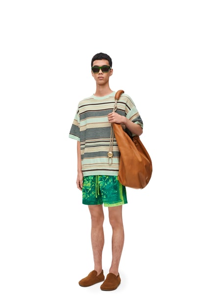LOEWE Swim shorts in technical shell Green/Multicolor plp_rd