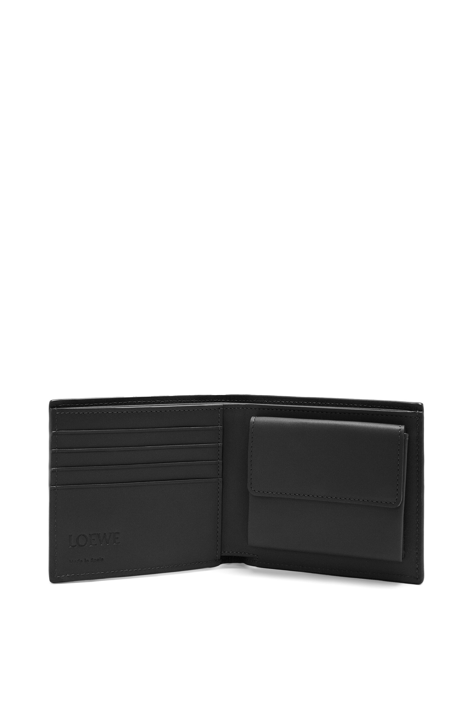 バイフォールド コインウォレット（テクスチャードクラシックカーフ） ブラック - LOEWE