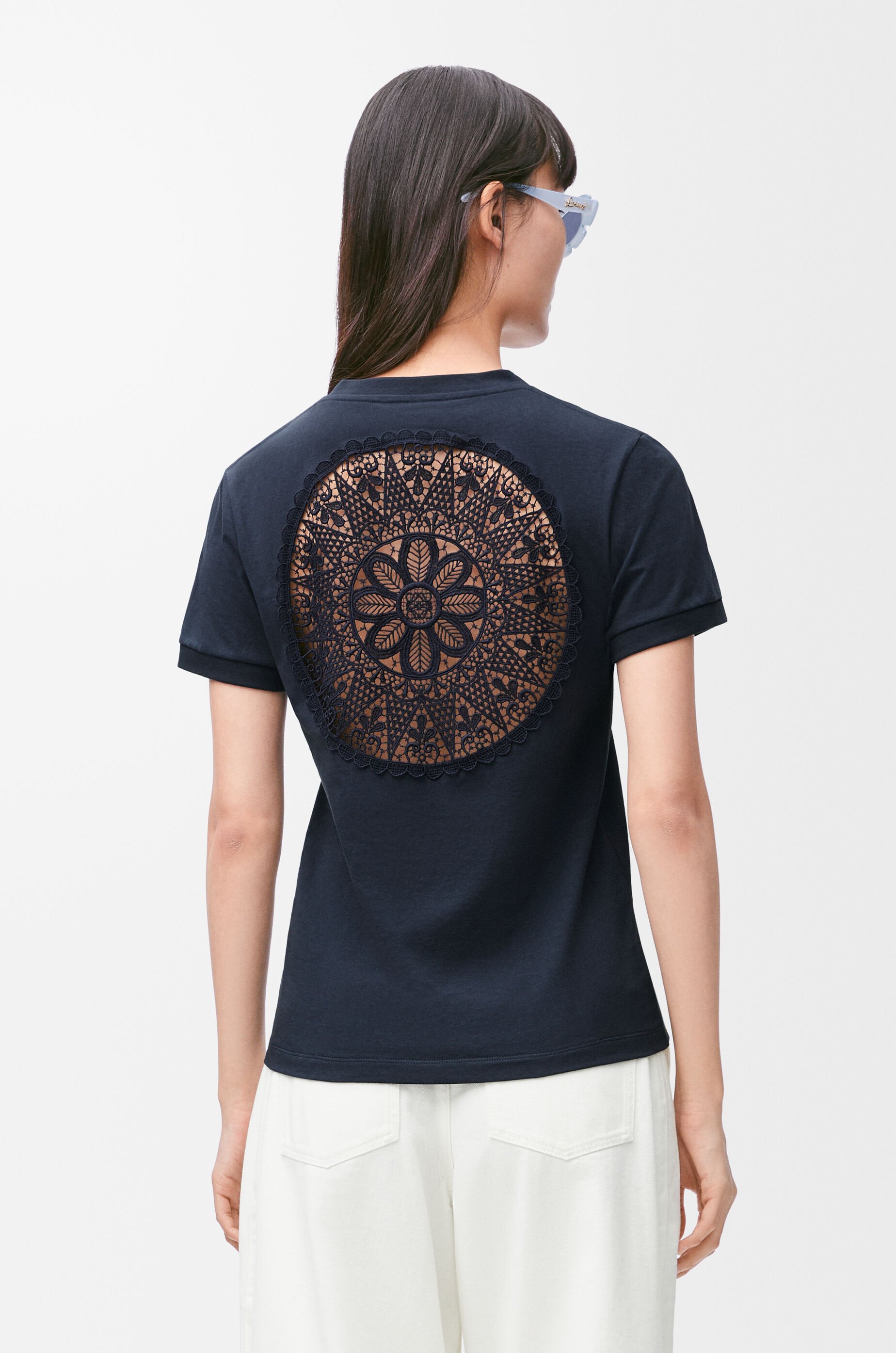 レース Tシャツ(コットン) ブルー - LOEWE レース Tシャツ(コットン) ブルー - LOEWE