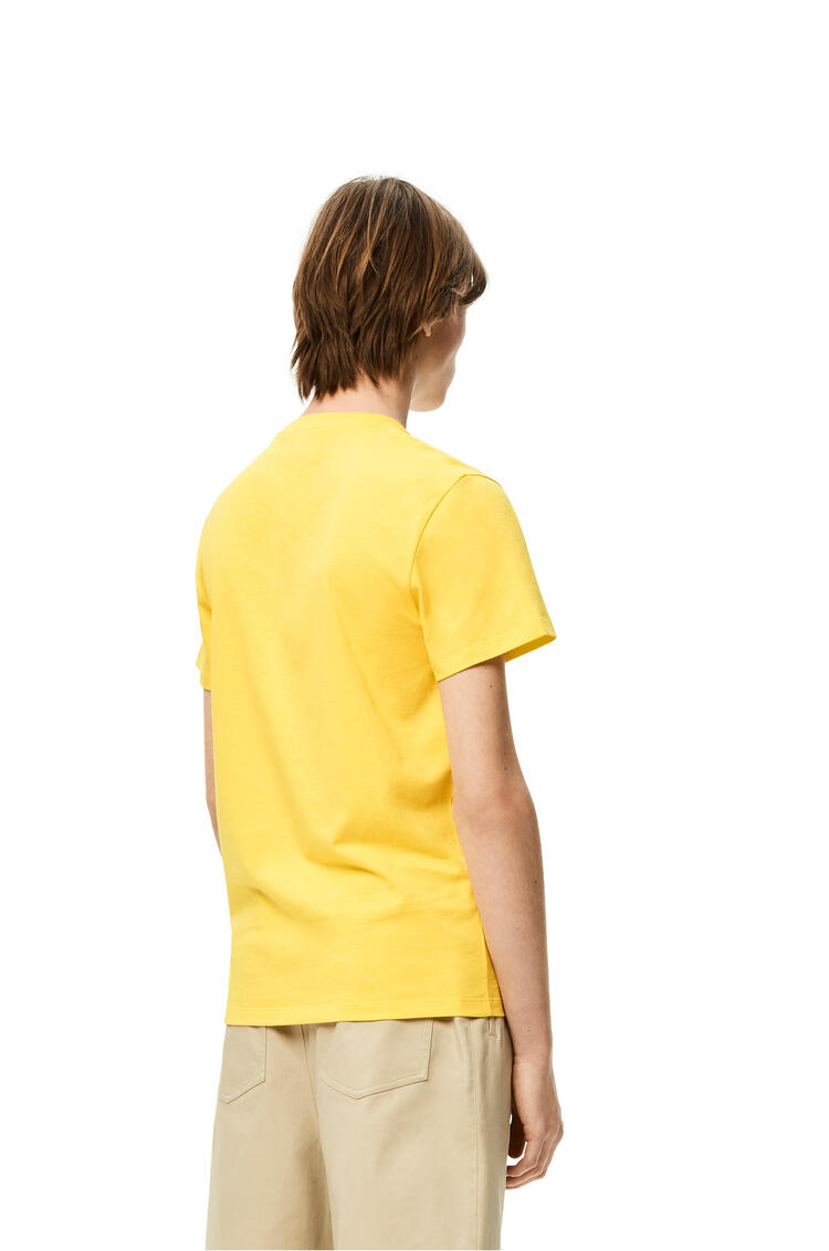 LOEWE Anagram fake pocket T-shirt in cotton Yellow pdp_rd