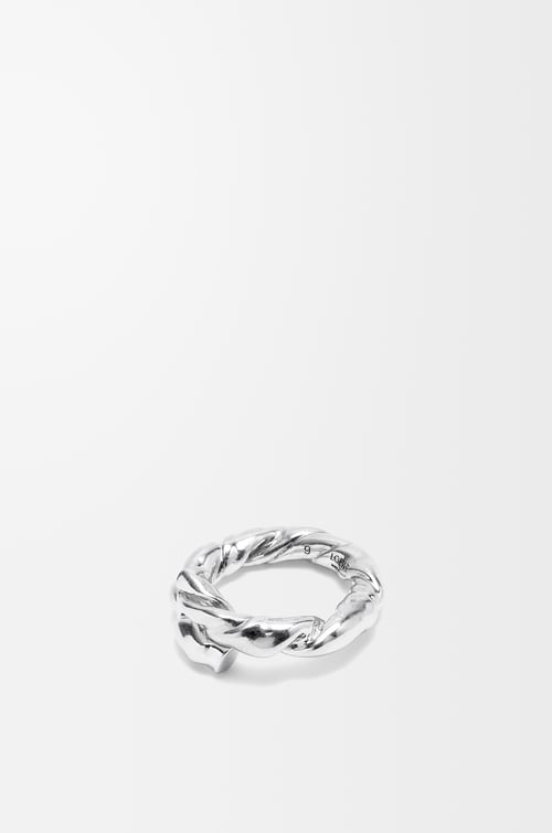 LOEWE Anillo Nappa twist en plata de ley Plata