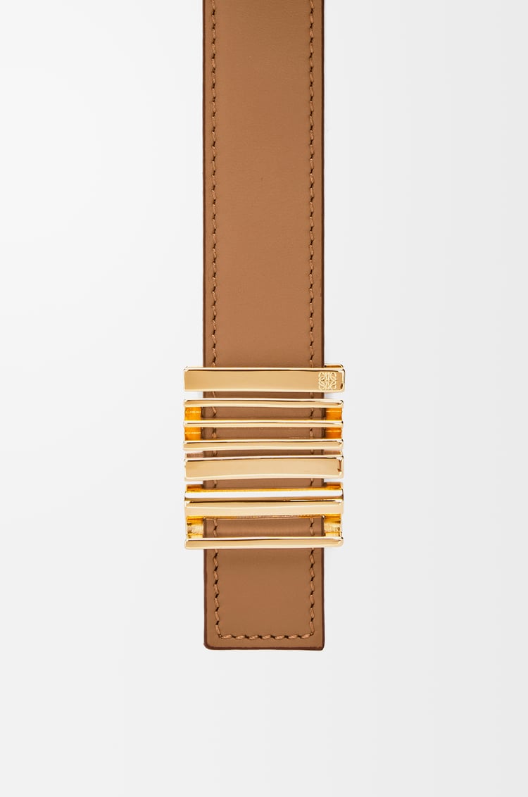LOEWE Cinturón gráfico LOEWE en piel de ternera Roble/Dorado