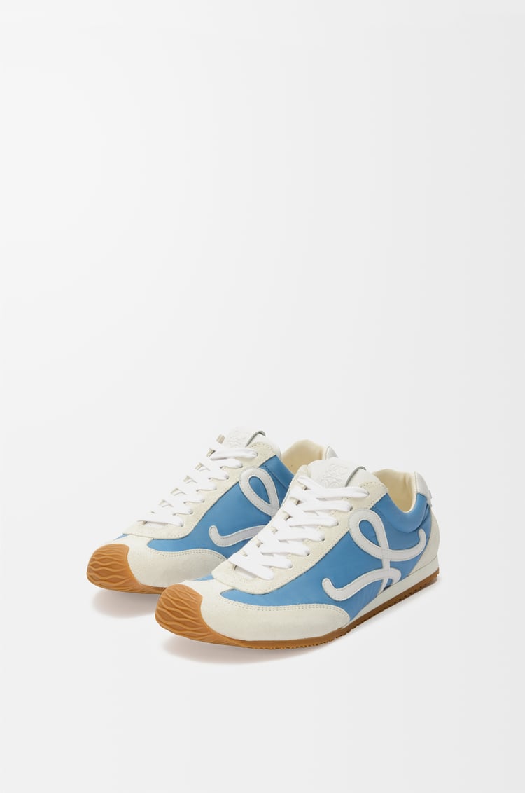 LOEWE バレエランナー 2.0（ナイロン&カーフ） ブルー/ホワイト/ソフトホワイト